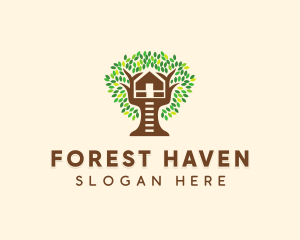 Forest Tree House logo design