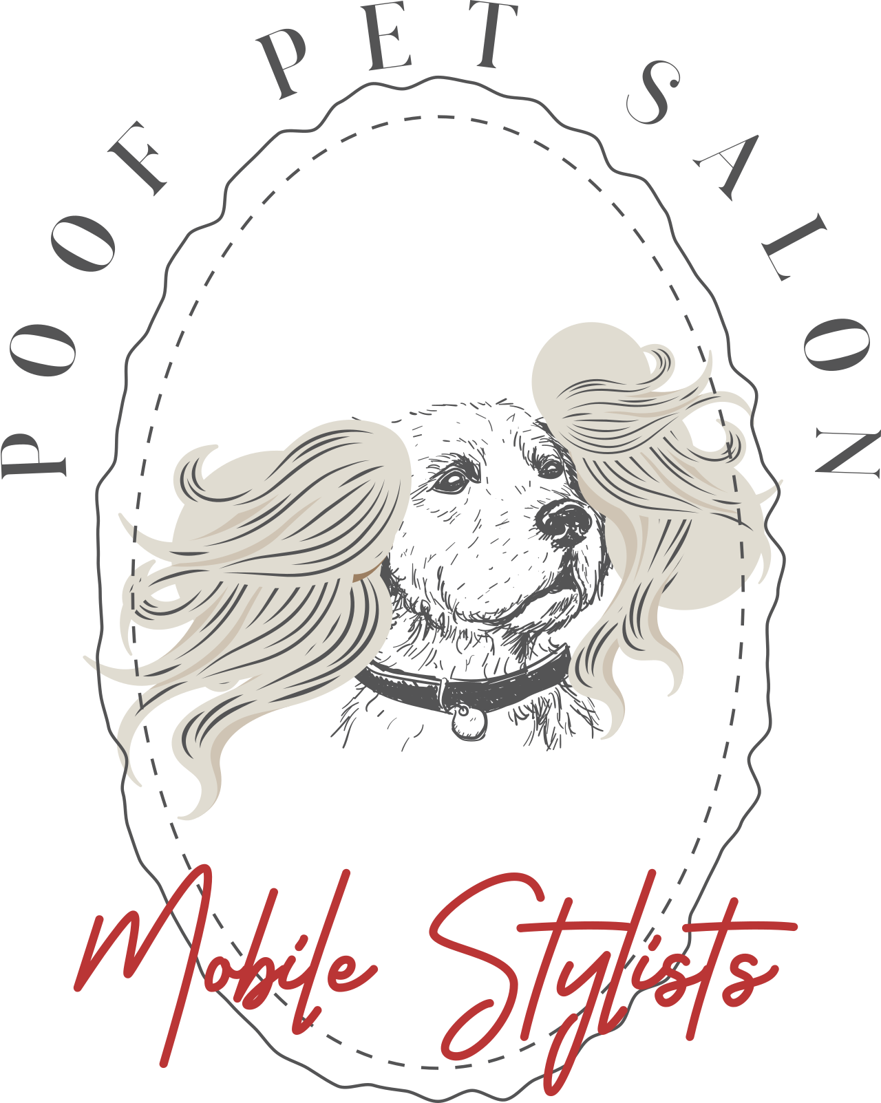 POOF PET SALON's logo