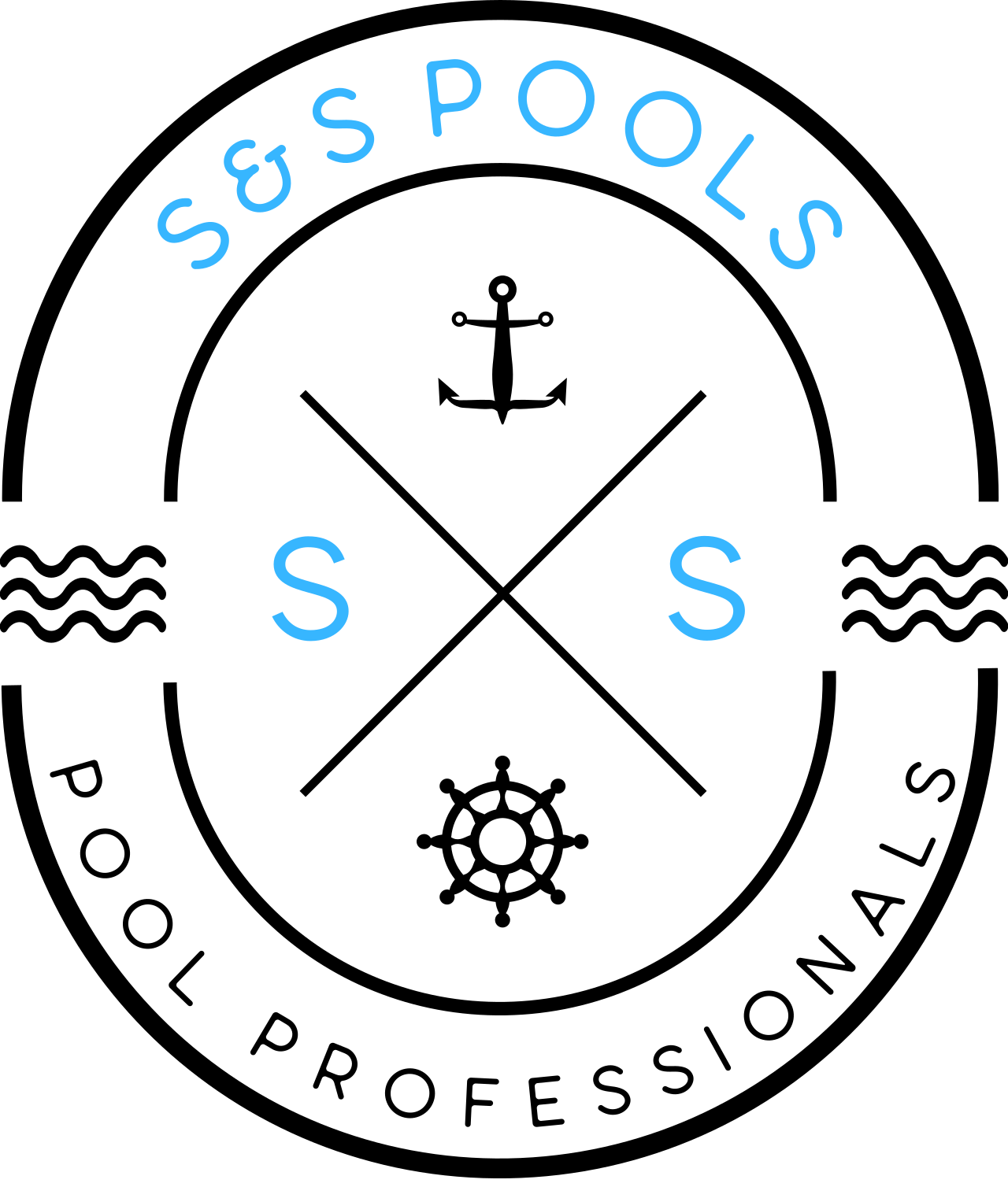 S&S POOLS's logo