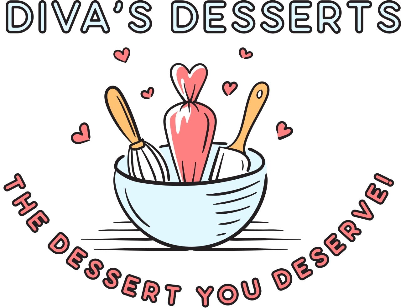 Diva's desserts's logo