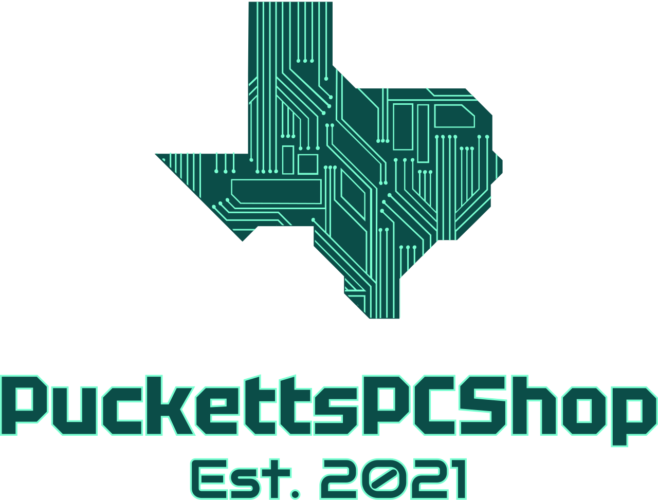 PuckettsPCShop's logo