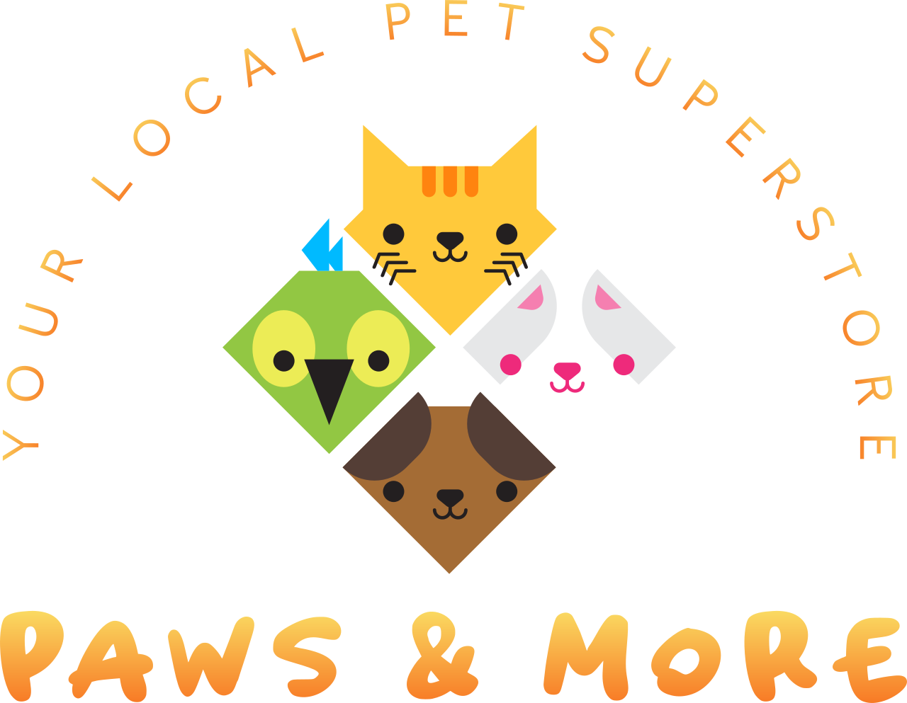 Paws & More's logo