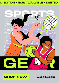 Sports Gear Sale Poster