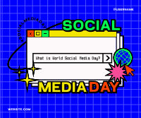 Retro Social Media Facebook Post