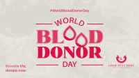 World Blood Donor Badge Animation