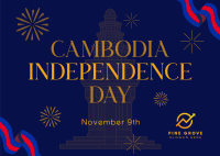 Cambodia Independence Festival Postcard Image Preview