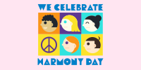 Tiled Harmony Day Twitter Post