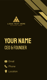 Pyramid Triangle Premium Business Card Image Preview