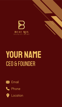 Premium Gold Letter B Business Card Image Preview