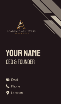 Premium Startup Letter A Business Card Image Preview
