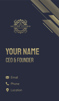 Premium Royalty Ornament Business Card Image Preview