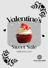 Valentines Cupcake Sale Flyer