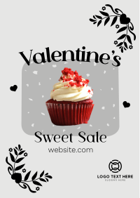 Valentines Cupcake Sale Flyer