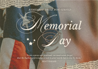 Rustic Memorial Day Postcard