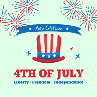 4th of July Hat Instagram Post Image Preview