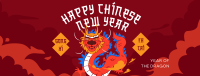 Chinese Dragon Year Facebook Cover Image Preview