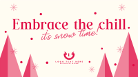 Winter Trees Greeting Facebook Event Cover