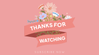 Floral Badge YouTube Video