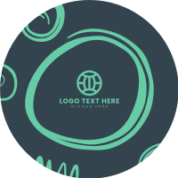 Generic Doodle Swirls Instagram Profile Picture Image Preview