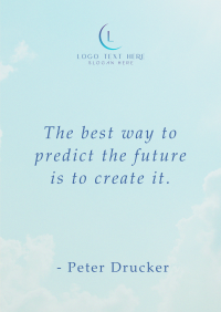 Create Your Future Motivational Quote Flyer