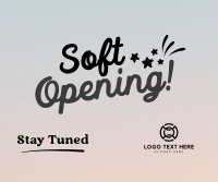 Soft Opening Launch Cute Facebook Post