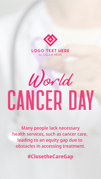 Cancer Day Ribbon Pin Instagram Story