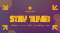 Stay Tuned for Big News Facebook Event Cover