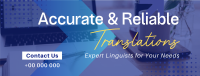 Corporate Reliable Translator Service Facebook Cover