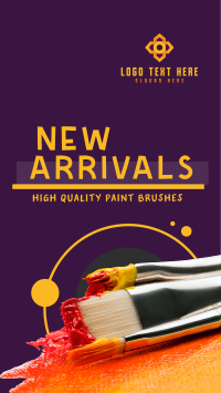 Paint Brush Arrival Facebook Story