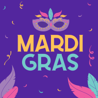 Mardi Gras Celebration Instagram Post Image Preview