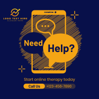 Online Therapy Consultation Instagram Post