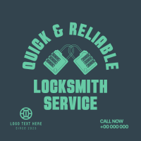 Locksmith Badge Linkedin Post