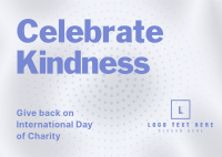 International Day of Charity Postcard