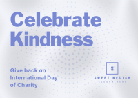 International Day of Charity Postcard