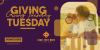 Minimal Giving Tuesday Twitter Post