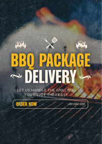 Barbecue Package Delivery Flyer Design