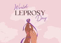 Leprosy Day Celebration Postcard Design