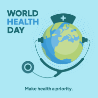 World Health Priority Day Linkedin Post