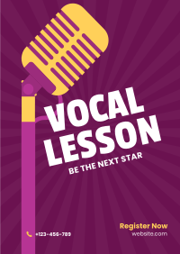 Vocal Coaching Lesson Flyer