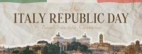 Elegant Italy Republic Day Facebook Cover Design