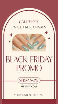 Black Friday Nail Sale YouTube Short Design