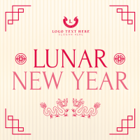 Lunar Year Red Envelope Linkedin Post Design