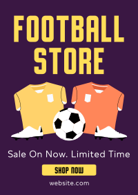 Football Merchandise Poster