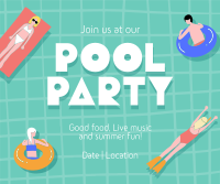 Exciting Pool Party Facebook Post