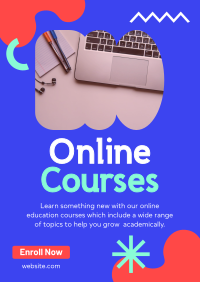 Online Education Courses Flyer