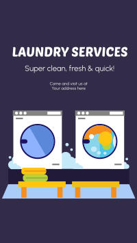 Laundry Services Facebook Story