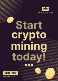 Crypto Coins Poster