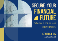 Financial Future Security Postcard