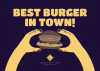 B1T1 Burgers Postcard