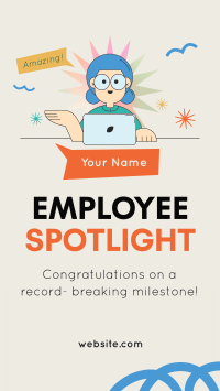 Employee Milestone Spotlight Instagram Story